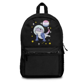Discover Bearded Dragon In Space Bigender Backpacks