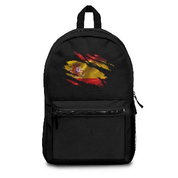 Discover Spain Flag Ripped Backpacks