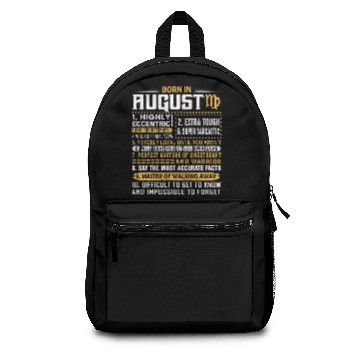 Discover Born In August Virgo Sign Backpacks