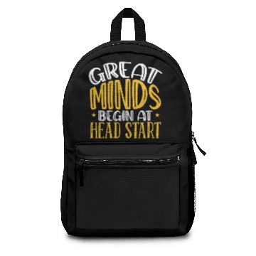 Discover Great Minds Begin At Head Start Public School Backpacks