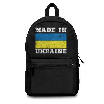 Discover Made in Ukraine flag Kiev gift Backpacks