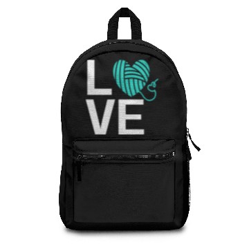 Discover Love Knitting Yarn Wool Pattern Funny Knitters Backpacks