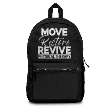 Discover Move Restore Revive Physical Therapy Physiotherapy Backpacks