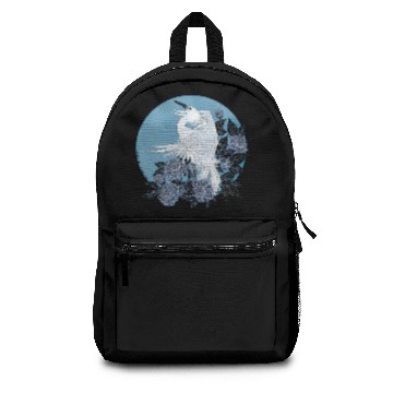 Discover Heron with flowers Backpacks