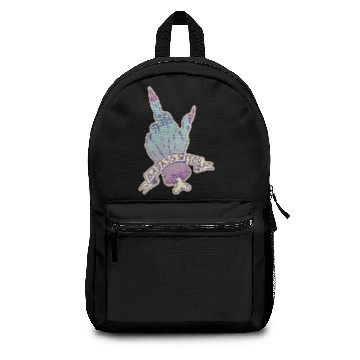 Discover Badass Witch Hand Middle Finger Gothic Spooky Backpacks