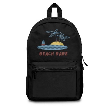 Discover White Cute Beach Babe Backpacks