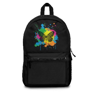 Discover Multi Colored Paint Splash Splatter Graphic Backpacks