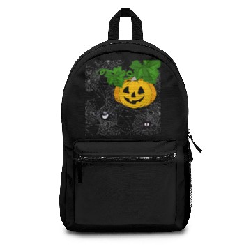 Discover Funny Halloween Spider With Pumpkin Backpacks