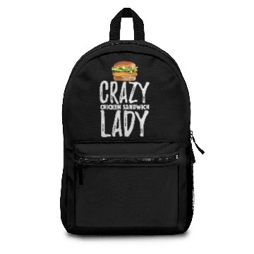 Discover Crazy Chicken Sandwich Lady Backpacks