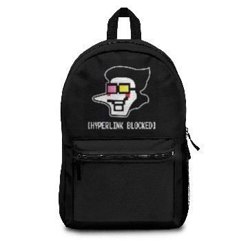 Discover Spamton HYPERLINK BLOCKED - Deltarune Sticker Backpacks