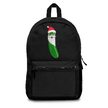 Discover Pickle Santa Christmas Funny Cucumber Lover Gift Backpacks