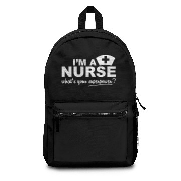 Discover Nurse Superpower Fitted Scoop Backpacks