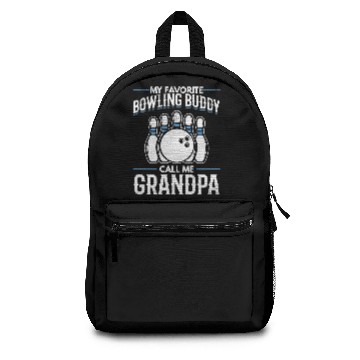 Discover bowling Grandpa skittles bowling grandpa bowler Backpacks
