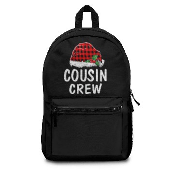 Discover Cousin Crew Santa Red Plaid Xmas Backpacks