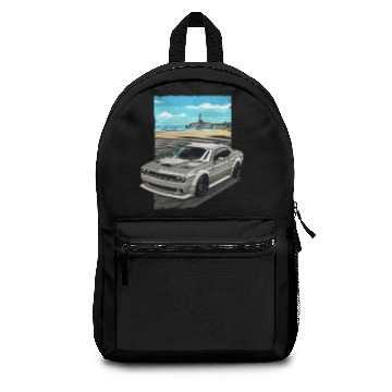 Discover Car Guy Challenger Hellcat 707 Backpacks