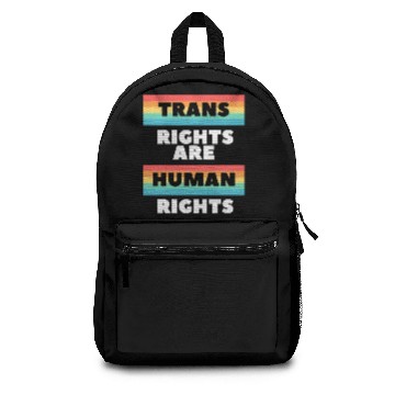 Discover Trans Rights are Human Rights Transgender LGBTQ Gi Backpacks