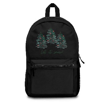 Discover Christmas tree - Let it snow Backpacks