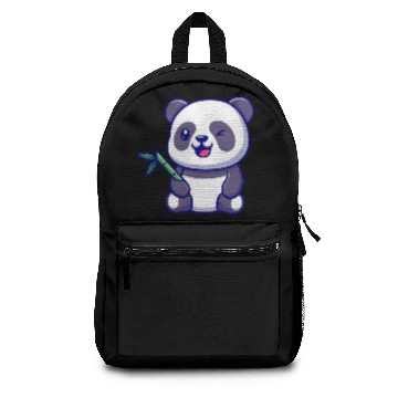 Discover Cute the panda with bamboo Backpacks