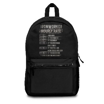 Discover ironworker hourly rate Backpacks