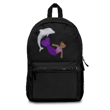 Discover dolphin mermaid dance Backpacks