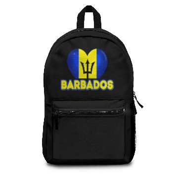 Discover Barbados Barbadian Flag Backpacks