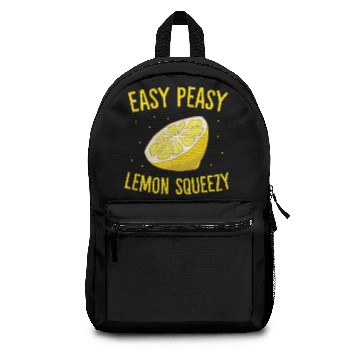 Discover Easy Peasy Lemon Squeezy Funny Lemons Summer Backpacks