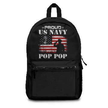 Discover American Flag US Navy Proud Pop Pop Backpacks