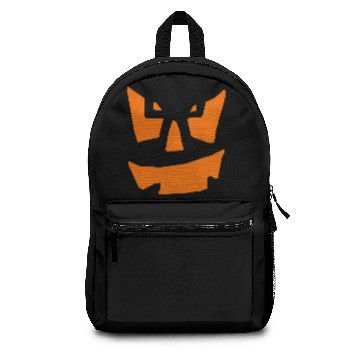 Discover Scary Pumpkin Halloween Jack O Lantern Face Backpacks