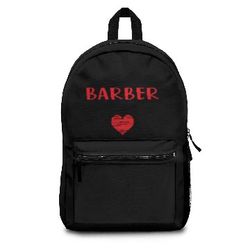 Discover Barber Valentines Funny Red Heart Backpacks