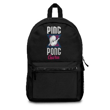 Discover Ping Pong Table Tennis Retro Backpacks
