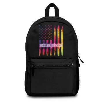Discover Assistant Principal US Flag Gifts School Crew Backpacks