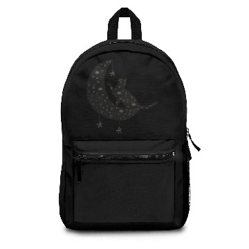 Discover Celestial Cat on Moon Backpacks