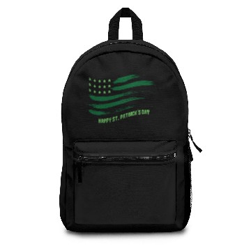 Discover Green US Flag- St Patricks Day Backpacks