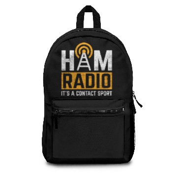 Discover Ham Radio It´s a Contact Sport ham radio, amateur Backpacks