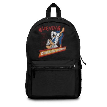 Discover Jiu Jitsu Warning Choking Hazard Backpacks