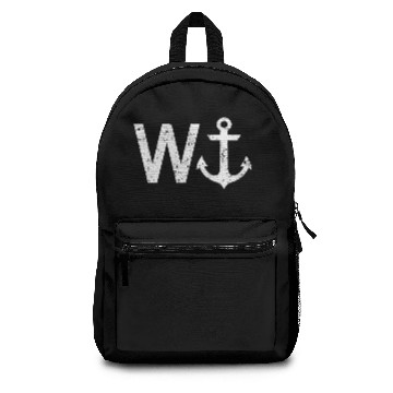 Discover Wanker W Anchor Funny Nautical Insult Wordplay Backpacks