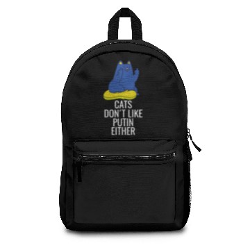 Discover Ukraine Cats dont like Putin either Backpacks