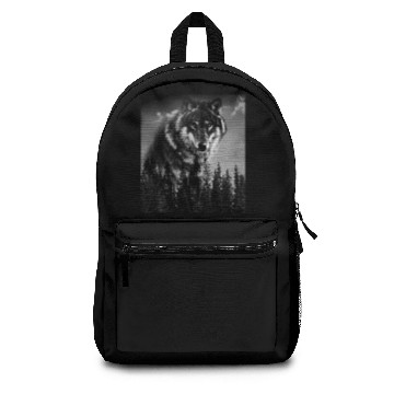Discover Wolf face art jungle Backpacks
