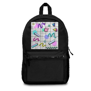 Discover 80s Retro Party Grid Backpacks