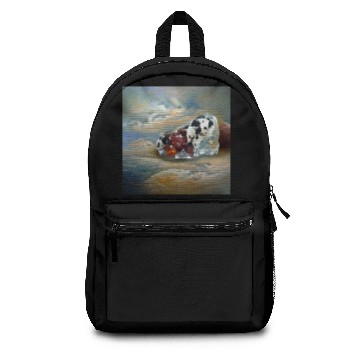 Discover Dalmatian jasper crystal gemstone Backpacks
