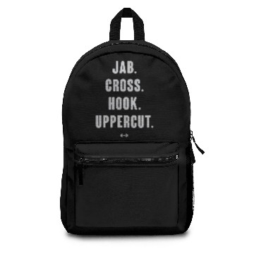 Discover Jab Cross Hook Uppercut Backpacks