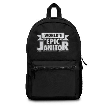Discover Janitor Epic Custodian Maintenance Caretaker Backpacks