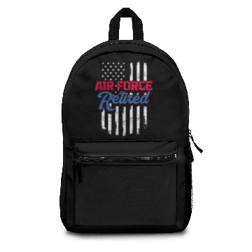 Discover Retired Air Force, USA Flag Backpacks