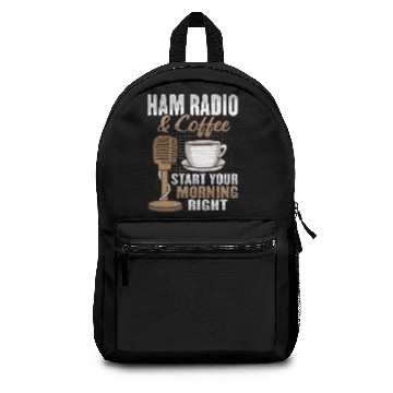 Discover Amateur Radio Coffee Ham Radio Operator Backpacks