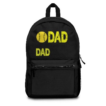 Discover Softball Dad Backpacks,Softball Dad Like A Baseball