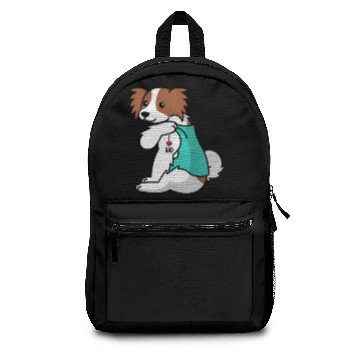 Discover I Love Dad Papillon Backpacks