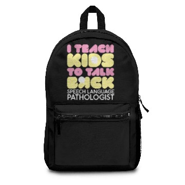 Discover Speech Therapy SLP Speech Language Pathologist Backpacks