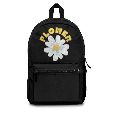 Discover Yellow Simple Flower Backpacks