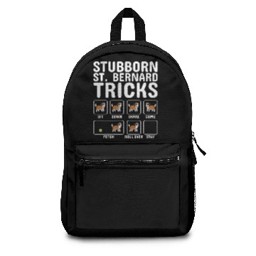 Discover Stubborn Saint Bernard Tricks Backpacks