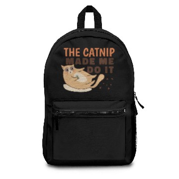 Discover Catnip high cat quote Backpacks